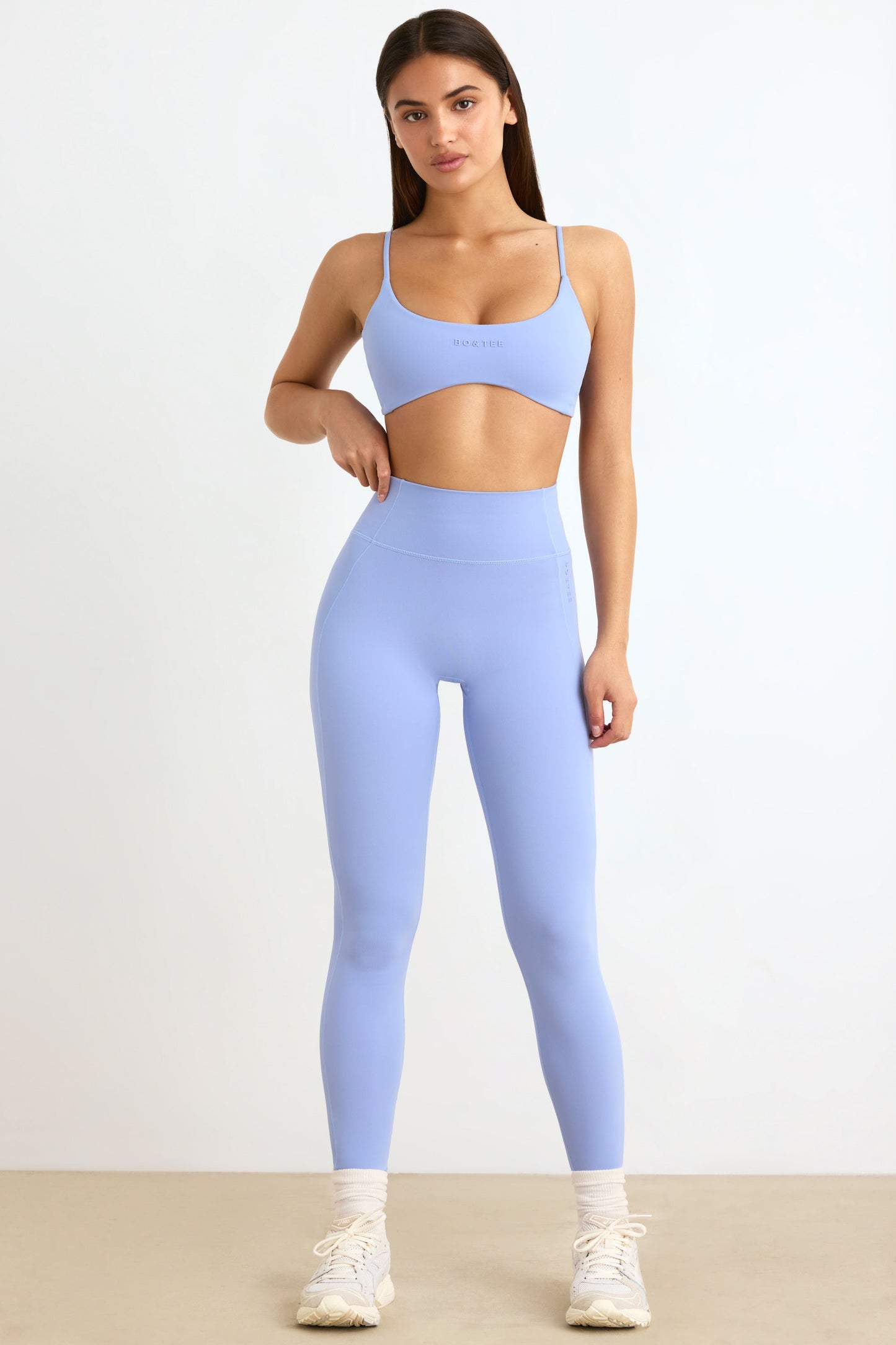 Soft Active Petite High Waist Leggings in Lavender Blue