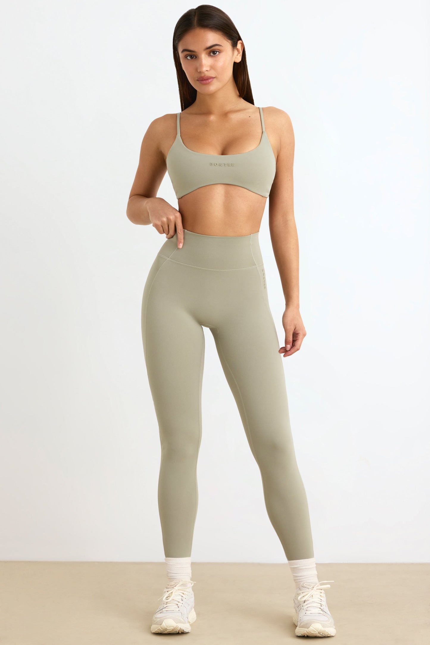 Soft Active Petite High Waist Leggings in Mineral