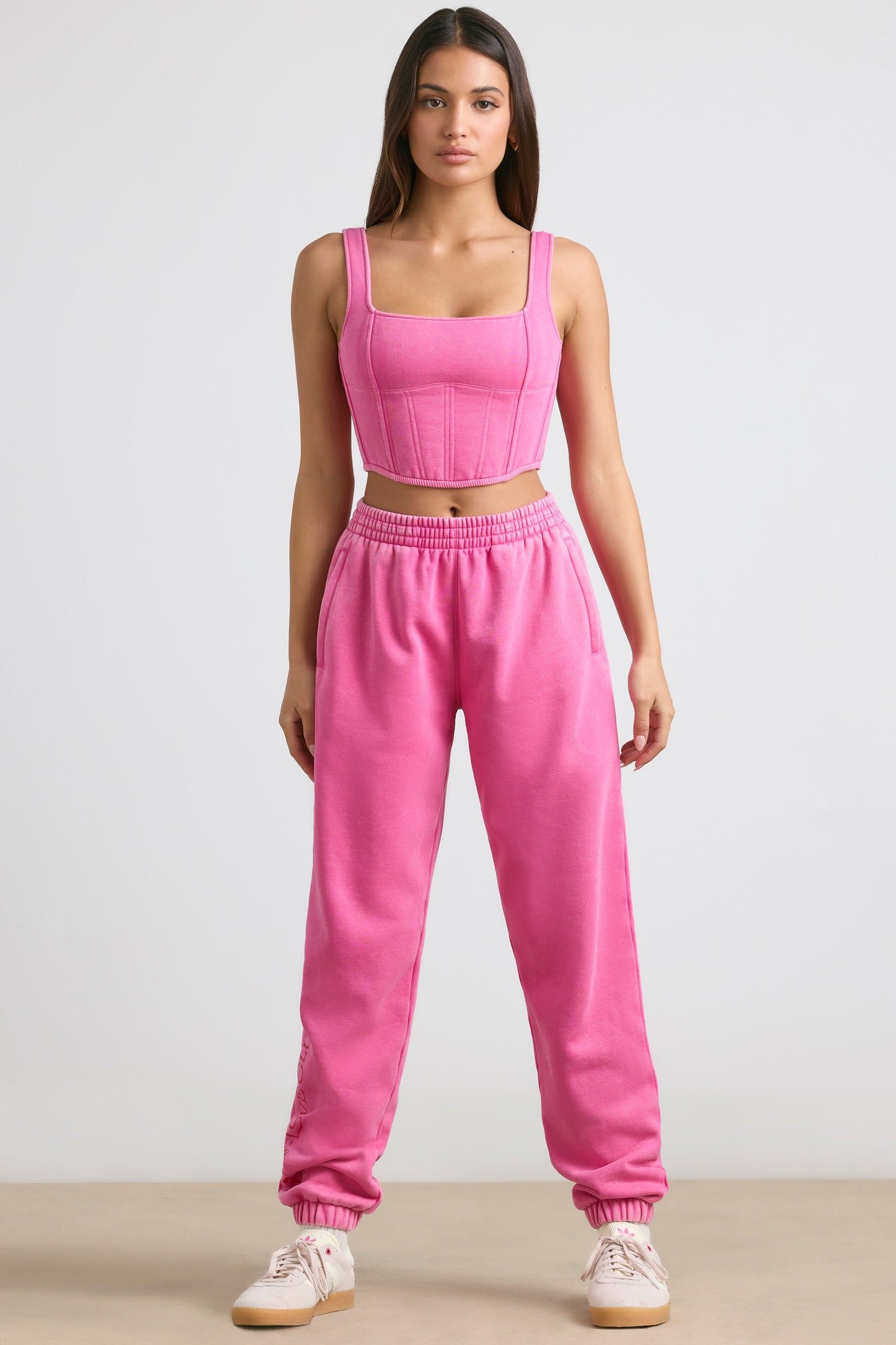 Oversized Joggers in Hot Pink