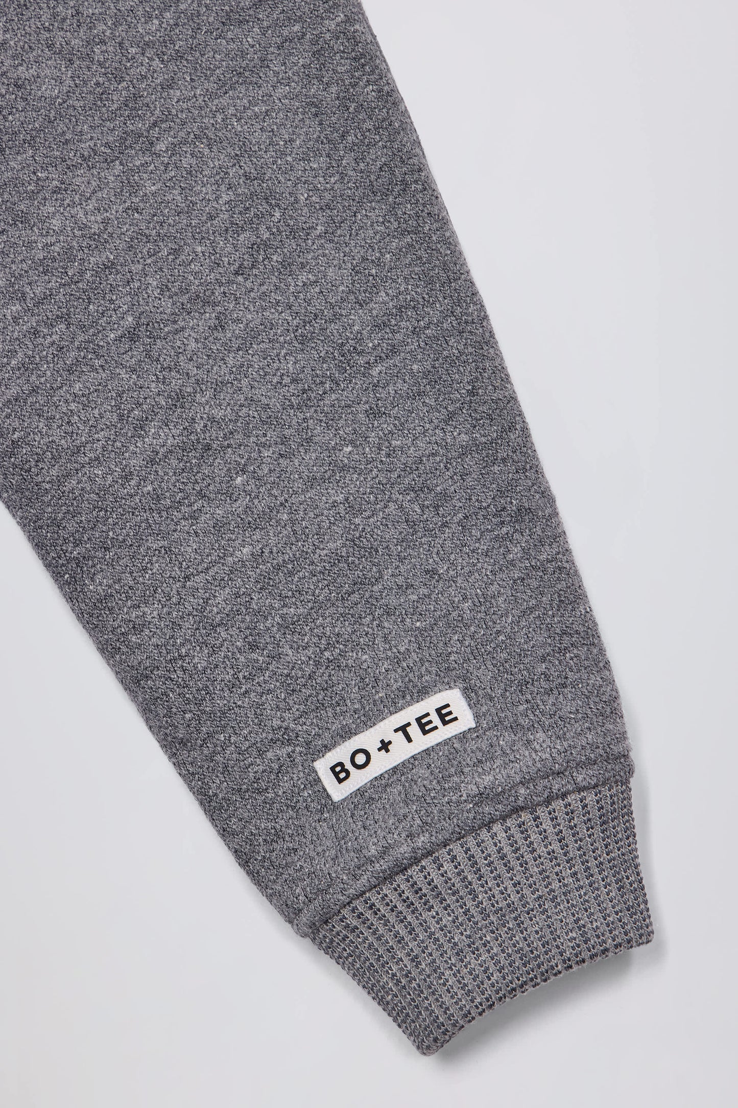 Cropped Zip-Up Hoodie in Dark Grey