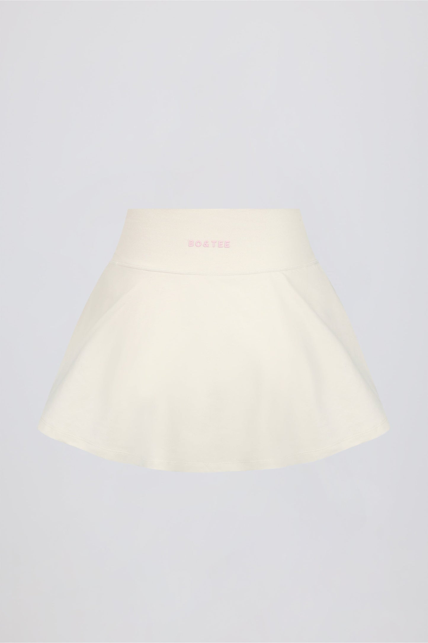 Crossover Mini Skort in Ivory Marl