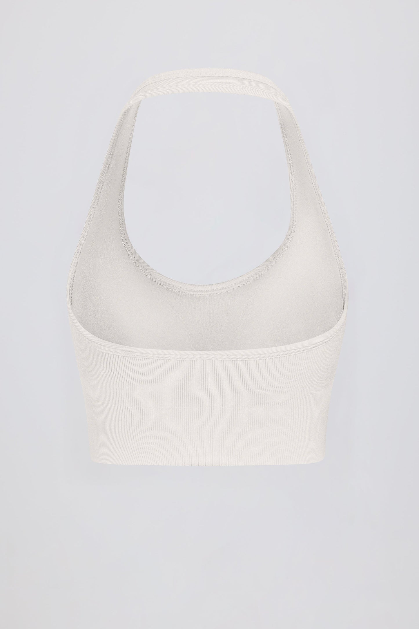 Define Luxe Halterneck Sports Bra in White