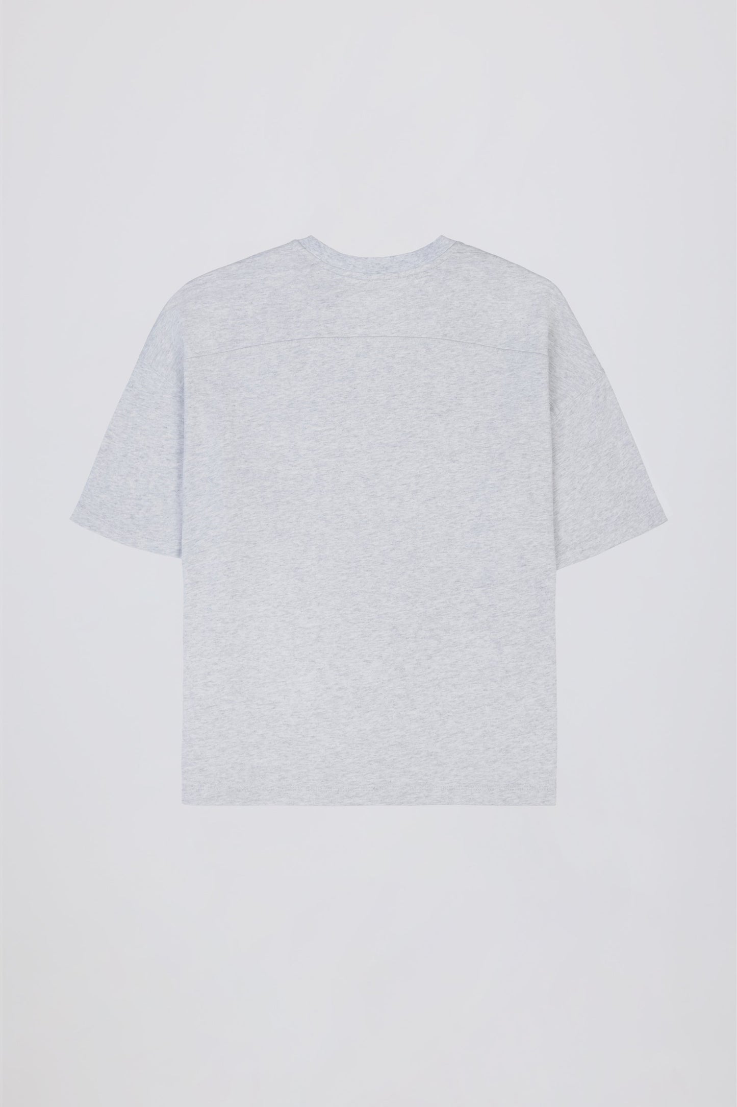 Oversized Cotton-Jersey T-Shirt in Grey Marl