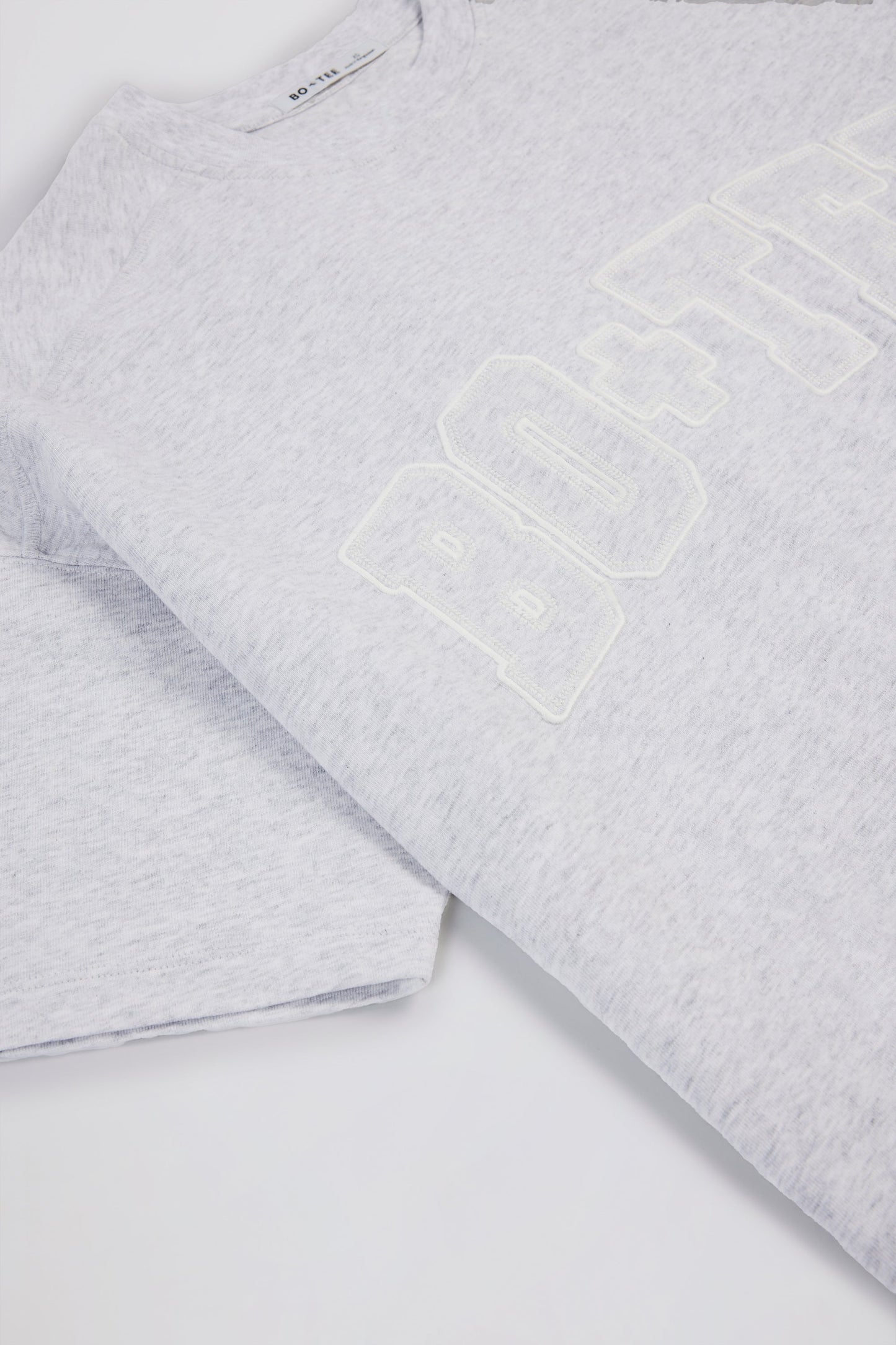 Oversized Cotton-Jersey T-Shirt in Grey Marl