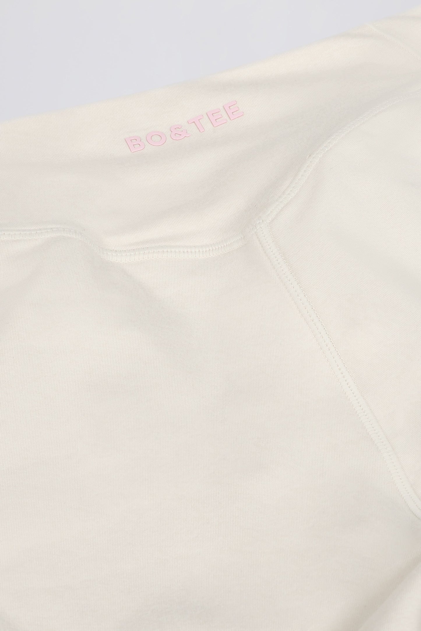 Ruched Mini Shorts in Ivory Marl