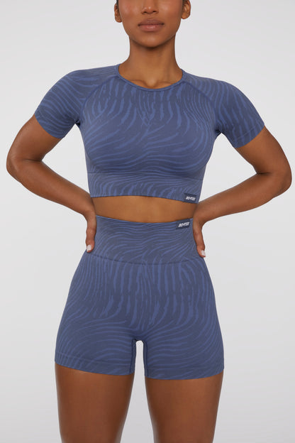 Crop Top in Indigo