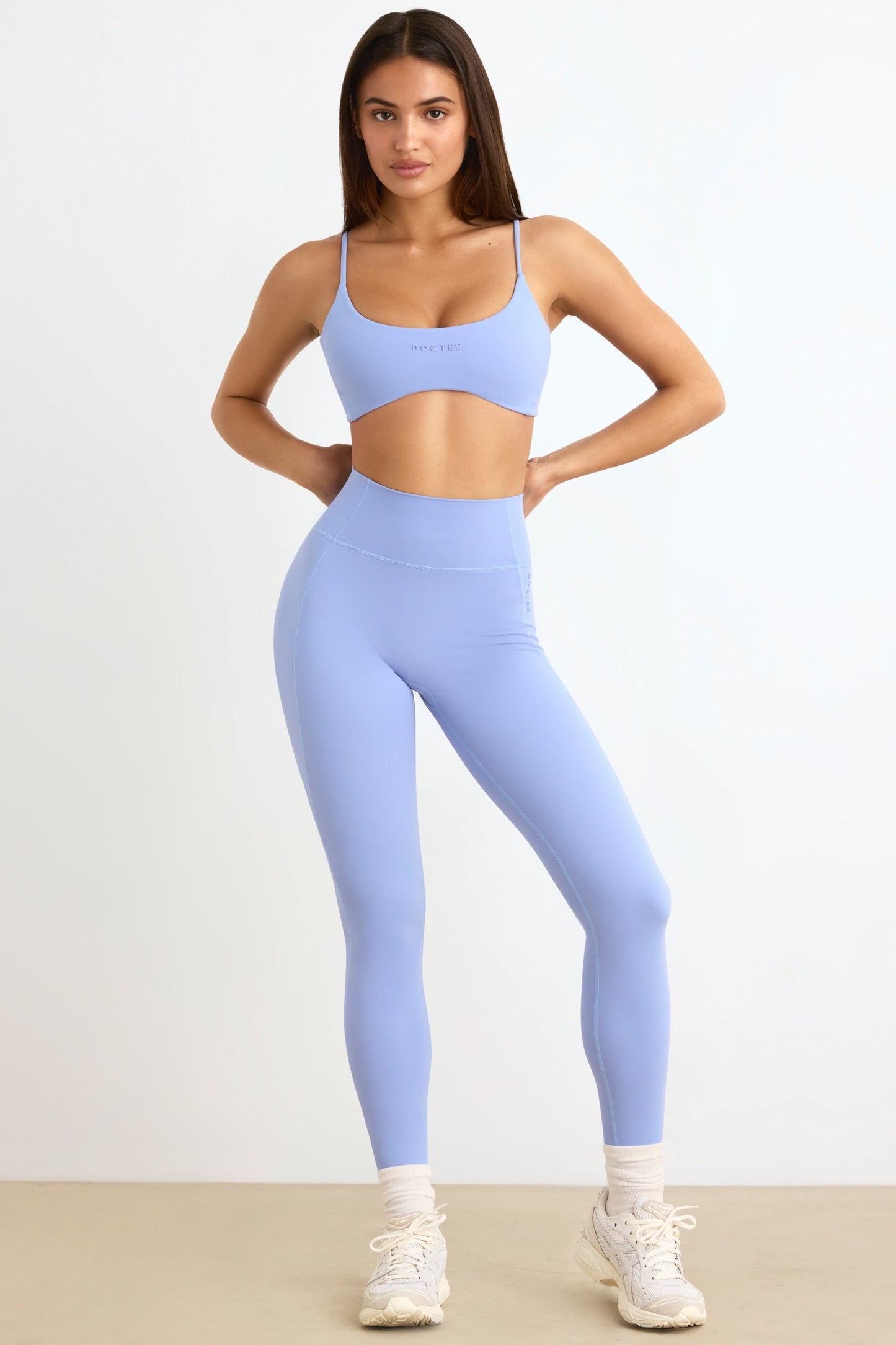 Soft Active Petite High Waist Leggings in Lavender Blue