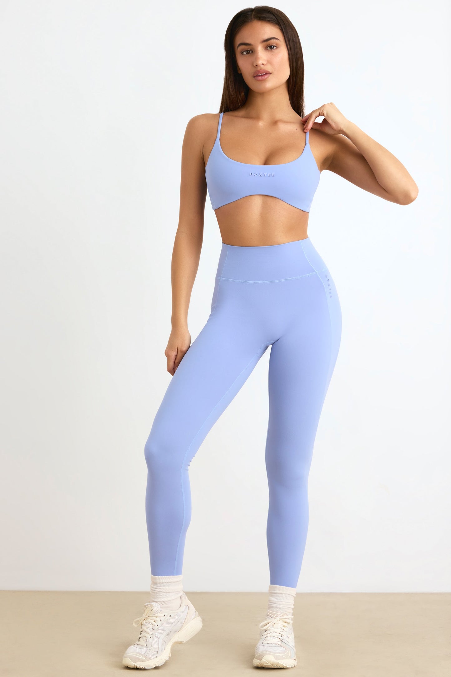 Soft Active Petite High Waist Leggings in Lavender Blue