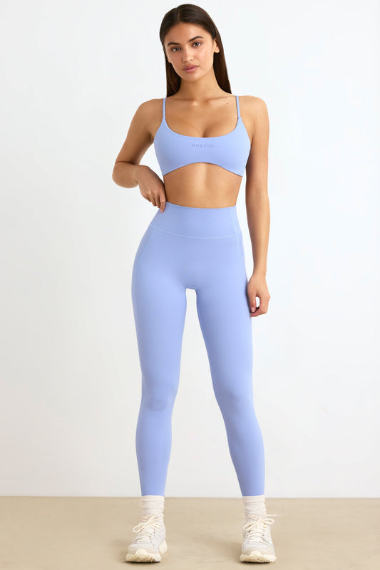 Soft Active Petite High Waist Leggings in Lavender Blue
