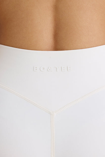 Soft Active Crossover Mini Shorts in White