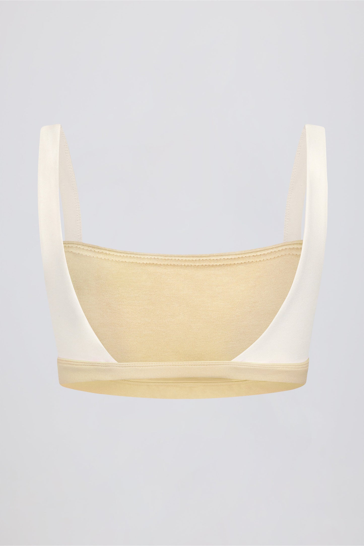 Contrast Sports Bra in Lemon Marl