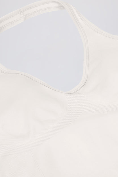 Define Luxe Halterneck Tank Top in White