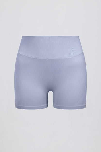 Define Luxe Mini Shorts in Blue Grey