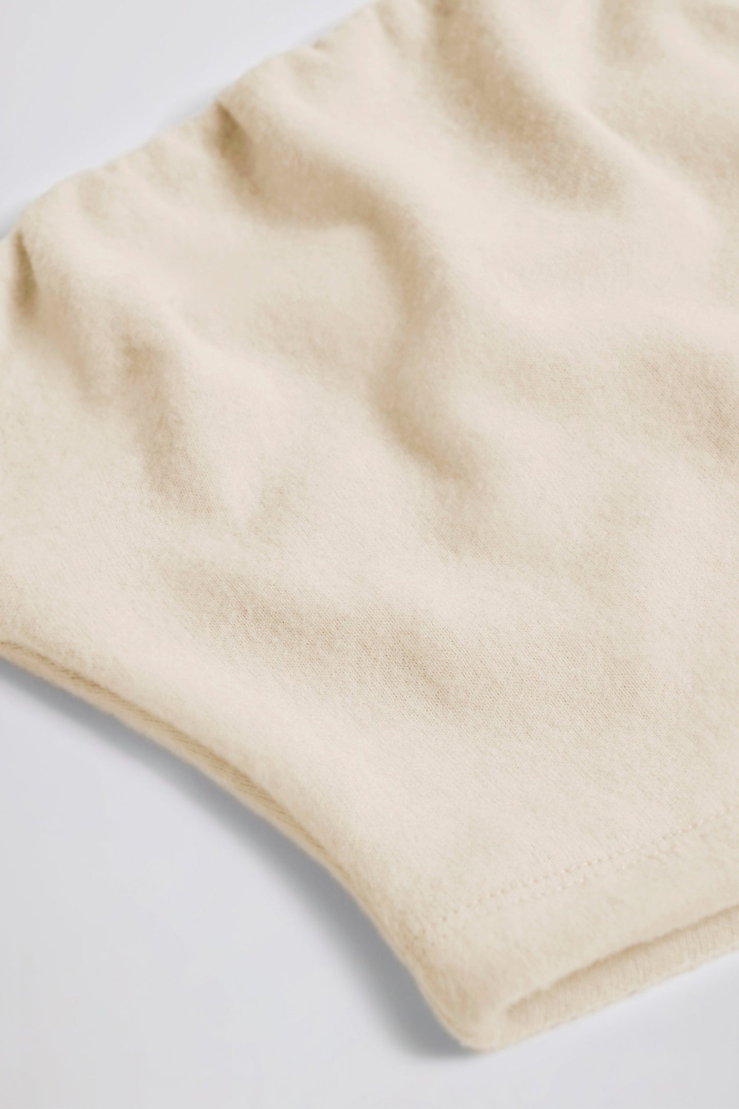 Brushed Jersey Bandeau Top in Ecru