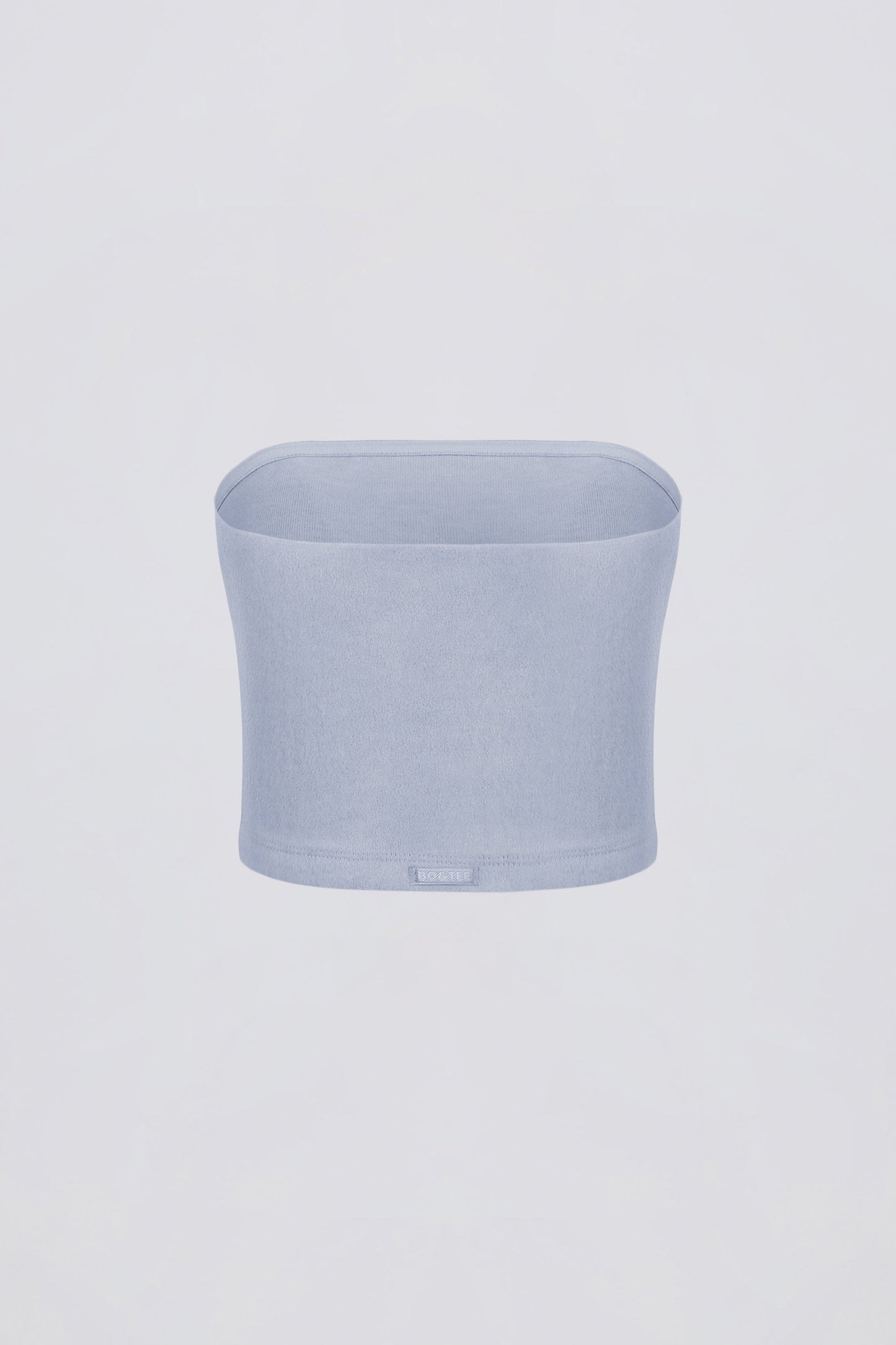 Brushed Jersey Bandeau Top in Soft Blue