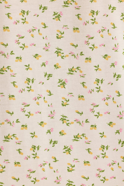Modal Camisole Pyjama Top in Lemon Print