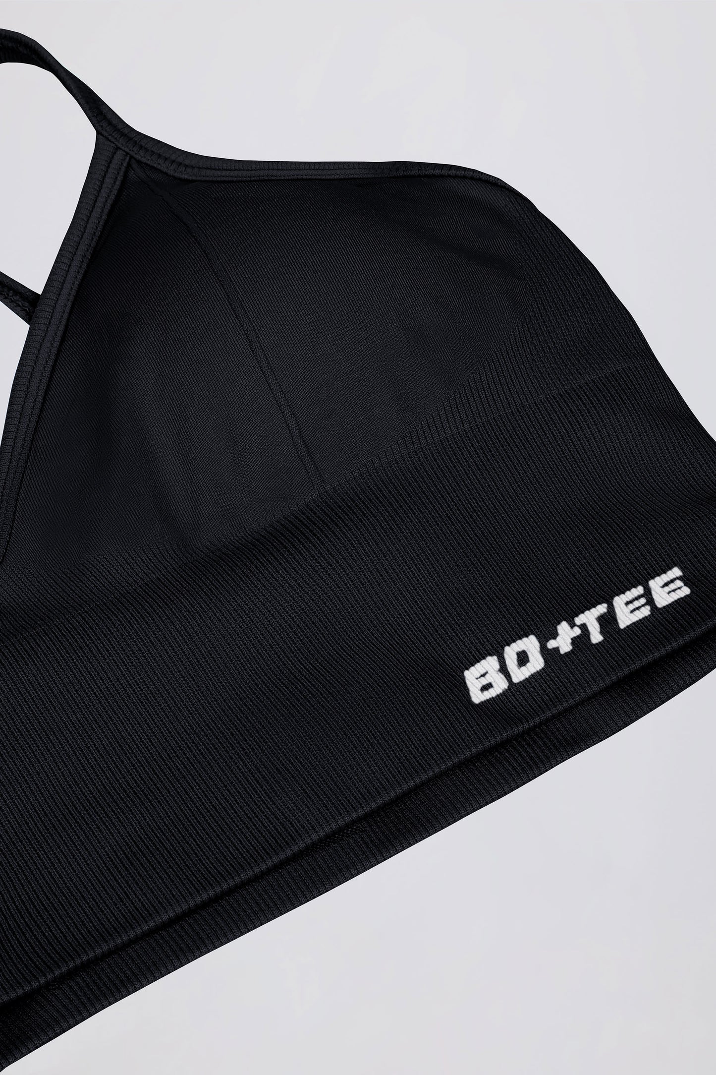 Define Luxe V-Neck Sports Bra in Black