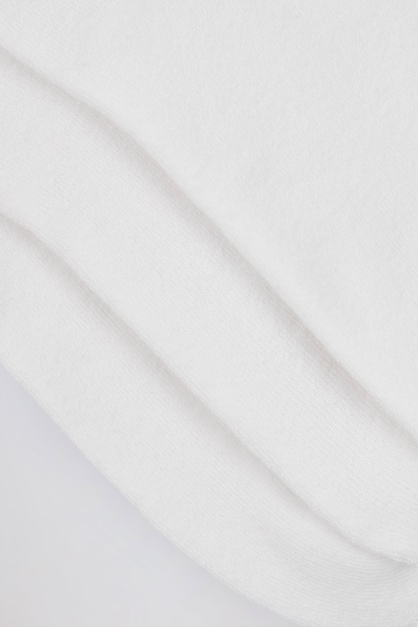 Ribbed Crew Sock Bundle in White