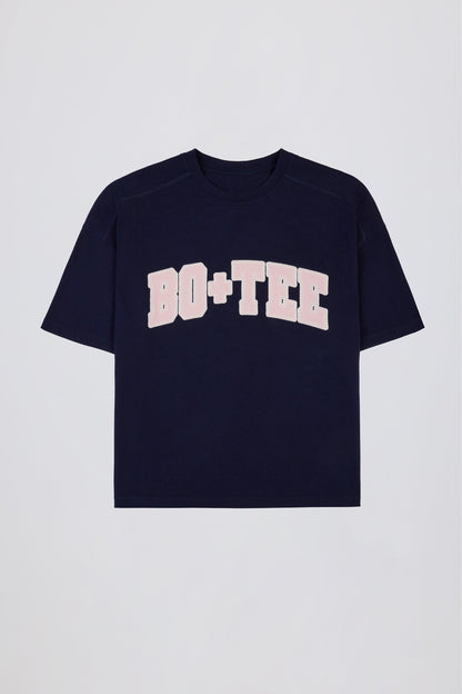 Oversized Cotton-Jersey T-Shirt in Classic Navy