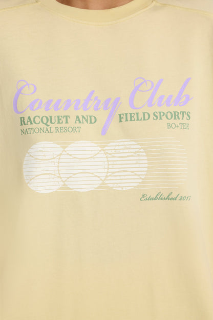 Oversized Graphic T-Shirt in Lemon