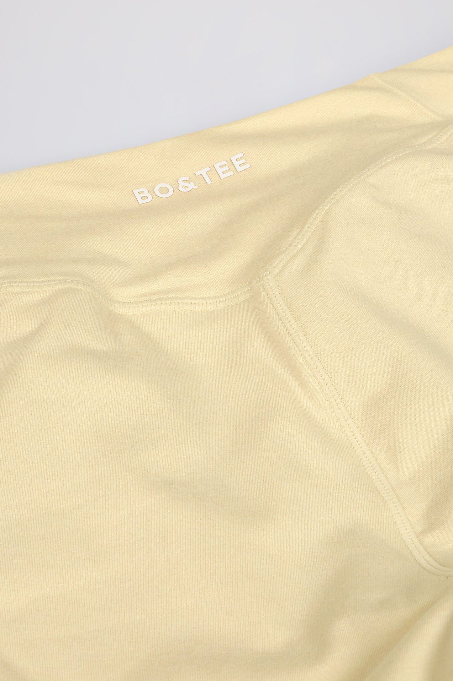 Ruched Mini Shorts in Lemon Marl