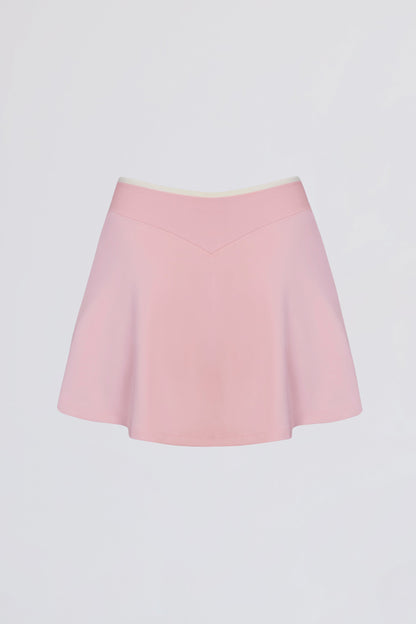 Soft Active Crossover Mini Skort in Powder Pink