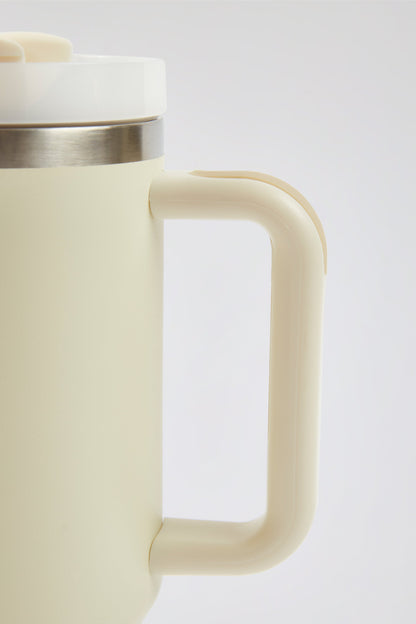 Stainless Steel Water Bottle in Cream
