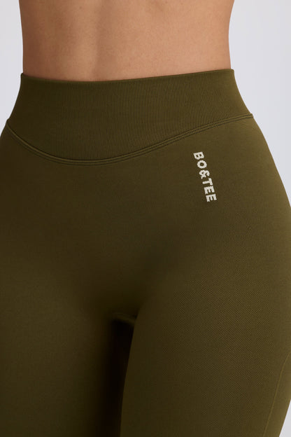 Super Sculpt Seamless High-Waist Leggings in Dark Green