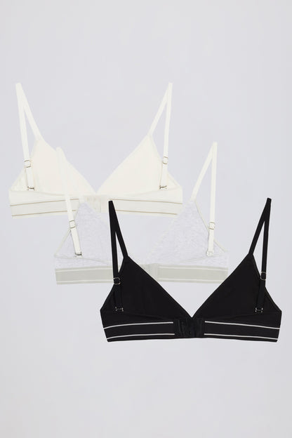 Triangle Bralette Bundle in Multi